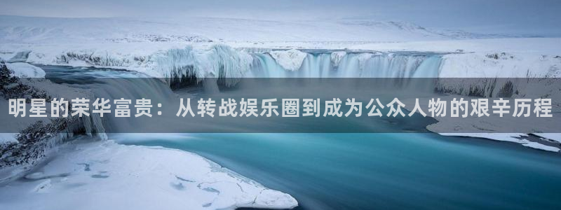 威九国际3登录：明星的荣华富贵：从转战娱乐圈到成为公众人物的艰辛历程
